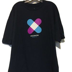 Amazon Vaccinated Shirt 2XL new navy blue deep blue NEW